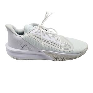 Nike Precision 7 White Light Smoke Grey Mens Size 13 Basketball Shoe FN4322-100